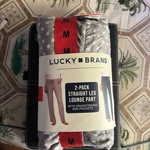 Lucky Brand Gray Straight Leg Lounge Pants 2-Pack